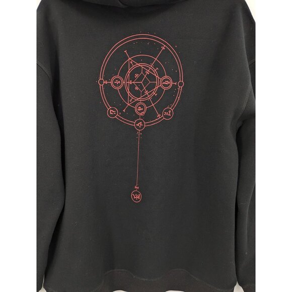 Diablo IV Hoodie The Wild Collective Size L Graphic Skull Tree Rune Gamer Gothic - Picture 4 of 9